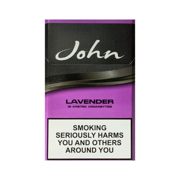 บุหรี่นอก John ม่วง Lavender Kretek (1 เม็ดบีบ)