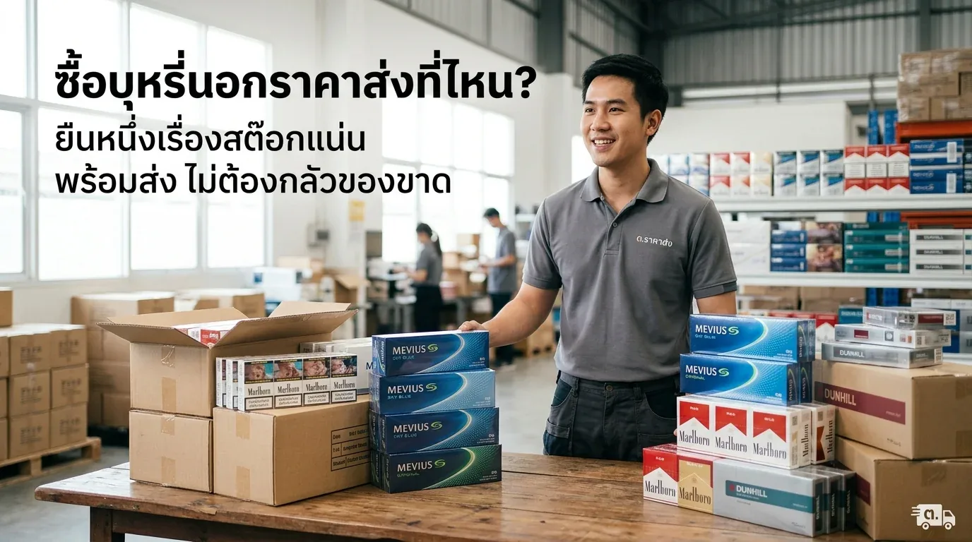 ซื้อบุหรี่นอกราคาส่งที่ไหน - ทำไมต้องซื้อบุหรี่นอกราคาส่งกับเรา? ยืนหนึ่งเรื่องสต๊อกแน่น